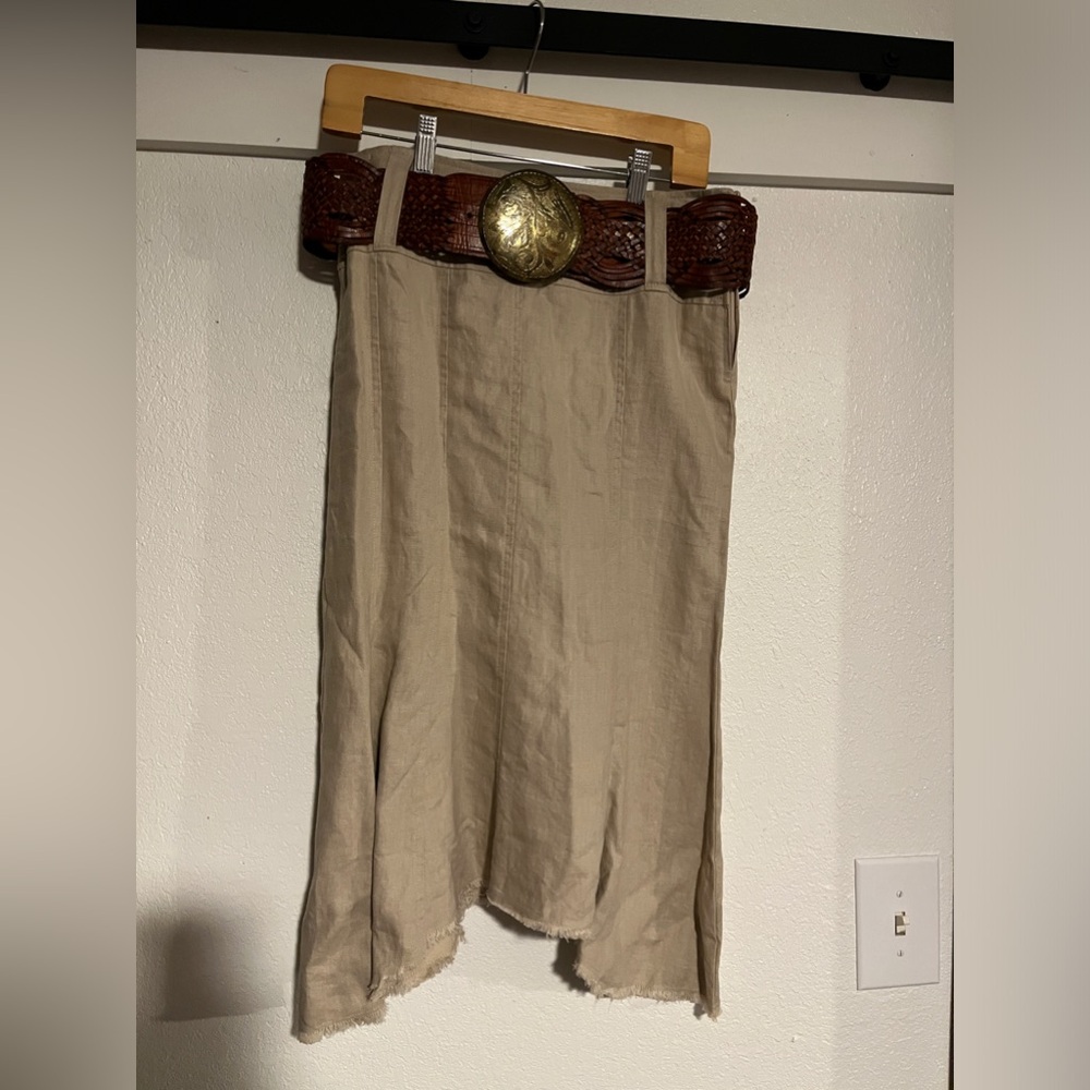 GADZOOKS 💯% linen skirt ~ small
